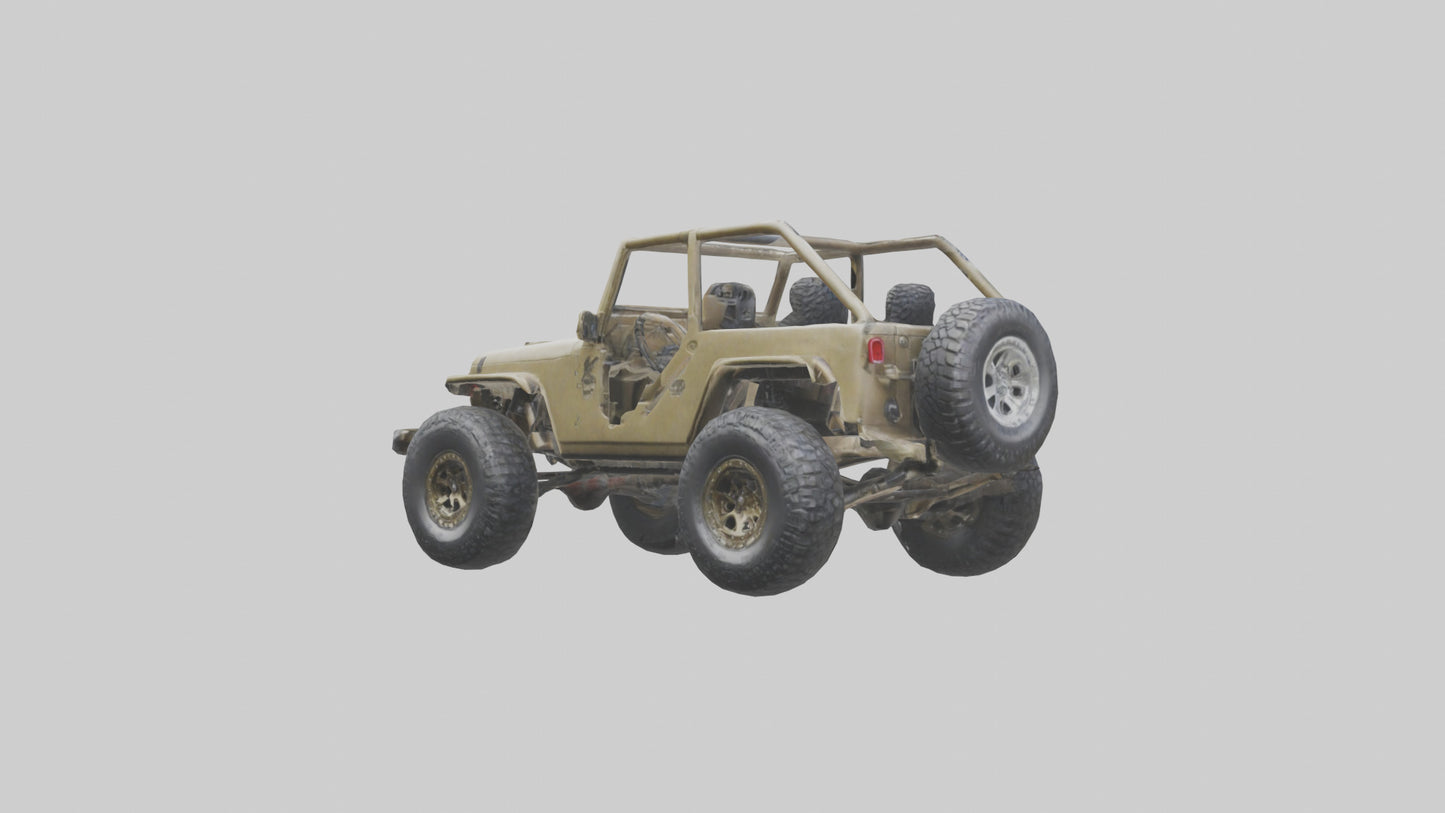Offroad Racing Jeep model 3D model