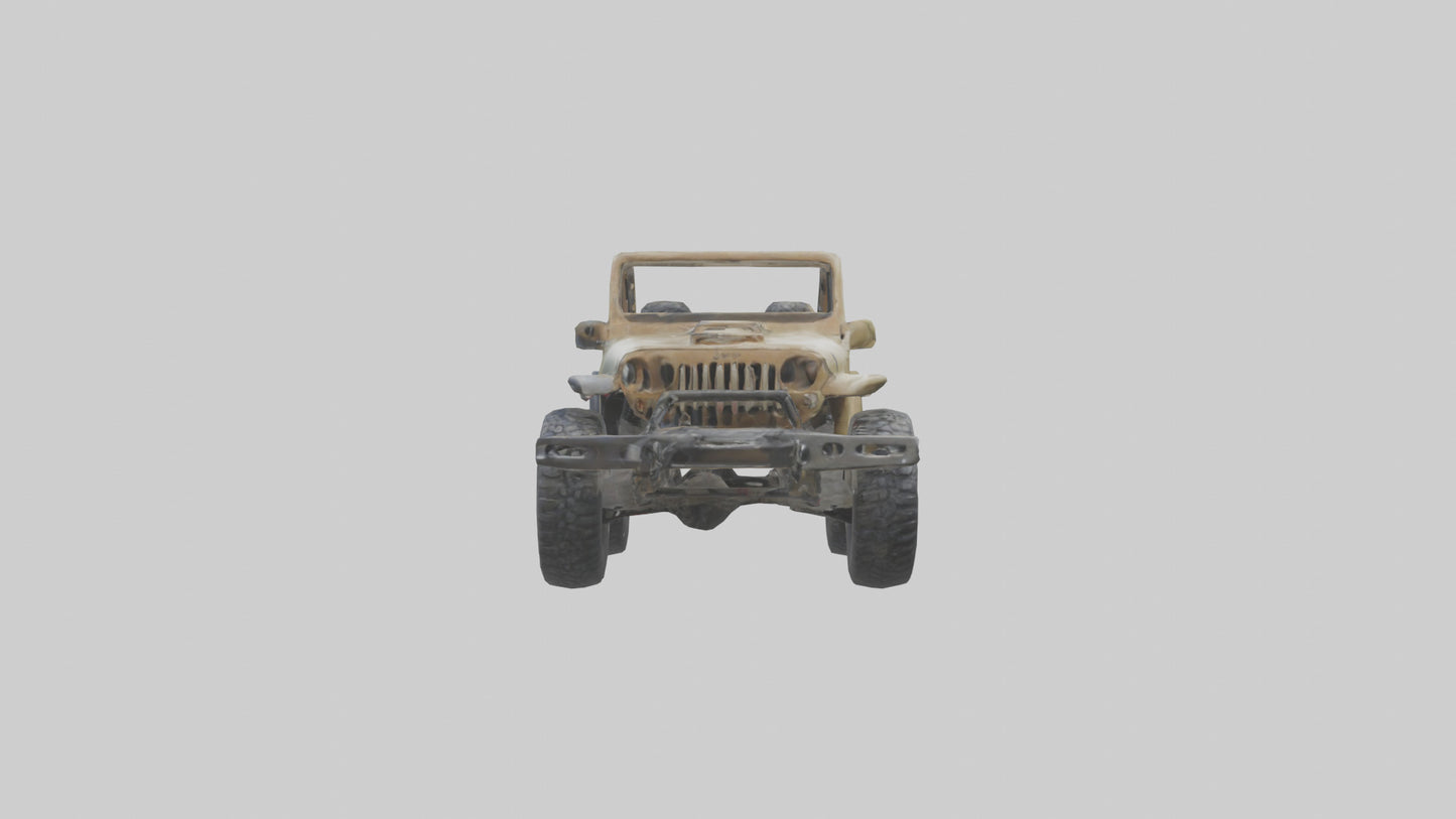 Offroad Racing Jeep model 3D model