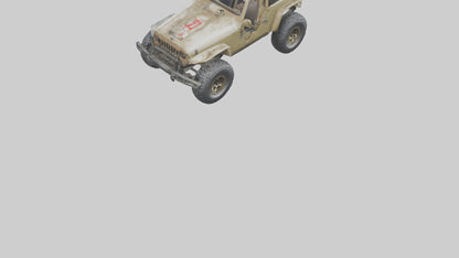 Offroad Racing Jeep model 3D model