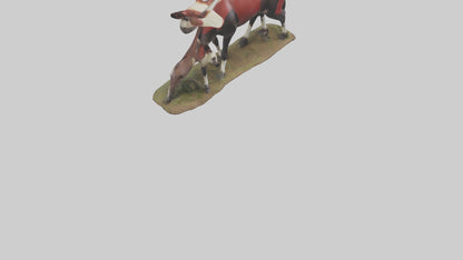 Okapi foraging model VR / AR / low-poly