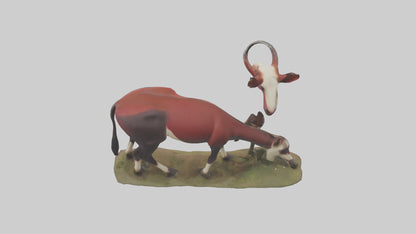 Okapi foraging model VR / AR / low-poly