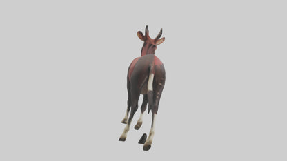 3D model Okapi walking model VR / AR / low-poly
