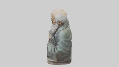 Old Man statue model VR / AR / low-poly