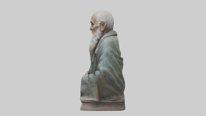 Old Man statue model VR / AR / low-poly