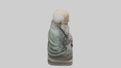 Old Man statue model VR / AR / low-poly