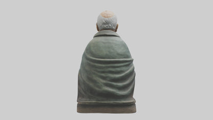 Old Man statue model VR / AR / low-poly