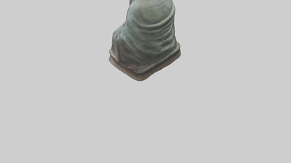 Old Man statue model VR / AR / low-poly