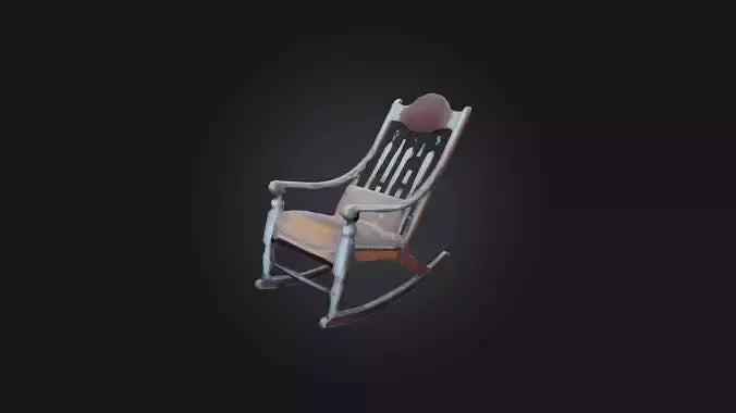 3D model Old Rocking Chair VR / AR / low-poly