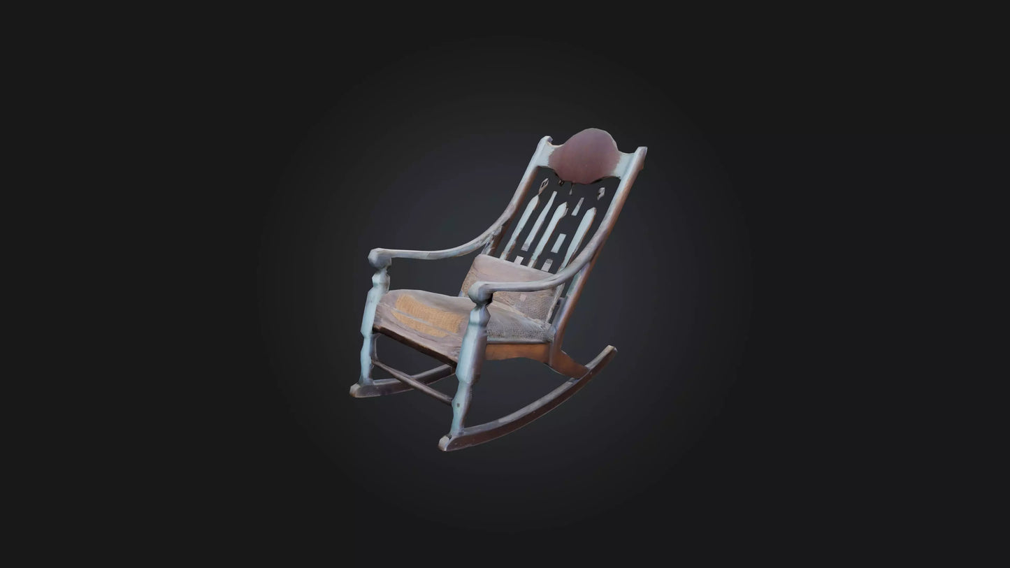 3D model Old Rocking Chair VR / AR / low-poly