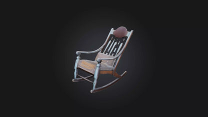 3D model Old Rocking Chair VR / AR / low-poly