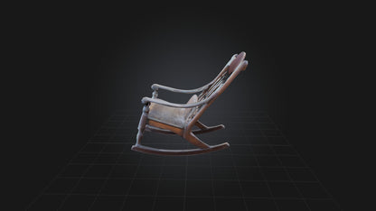 3D model Old Rocking Chair VR / AR / low-poly