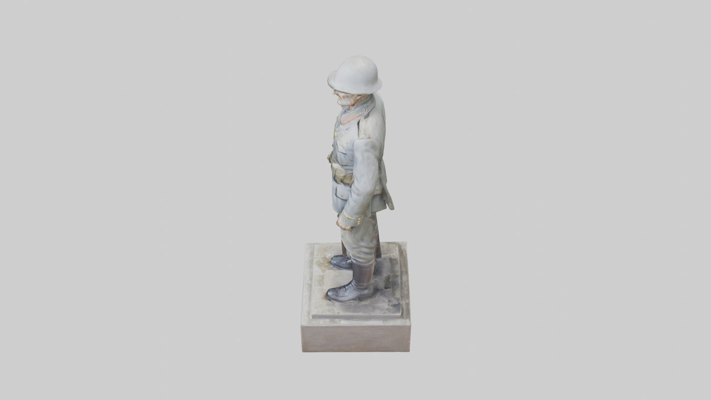 Old Soldier statue model 3D model