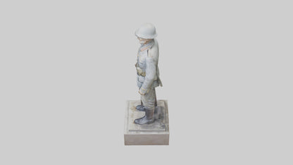 Old Soldier statue model 3D model