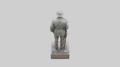 Old Soldier statue model 3D model