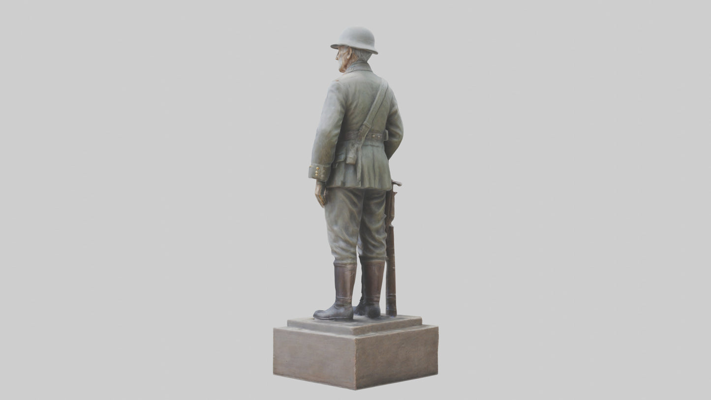 Old Soldier statue model 3D model