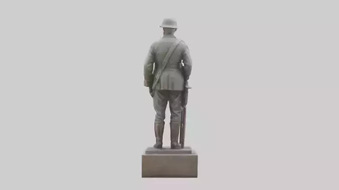 Old Soldier statue model 3D model