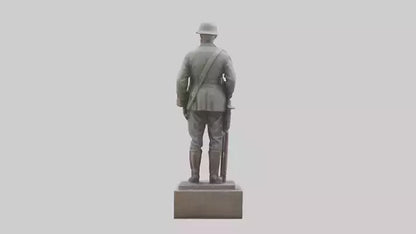 Old Soldier statue model 3D model