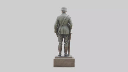 Old Soldier statue model 3D model