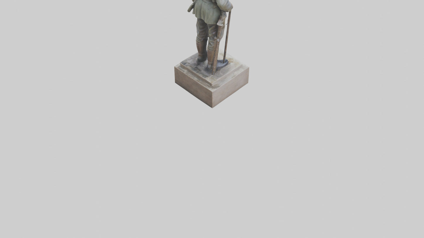 Old Soldier statue model 3D model