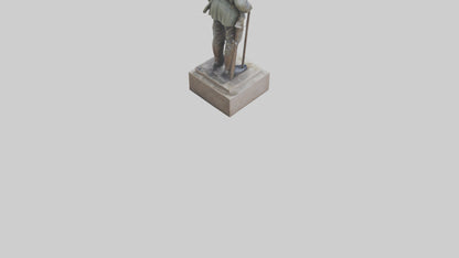 Old Soldier statue model 3D model