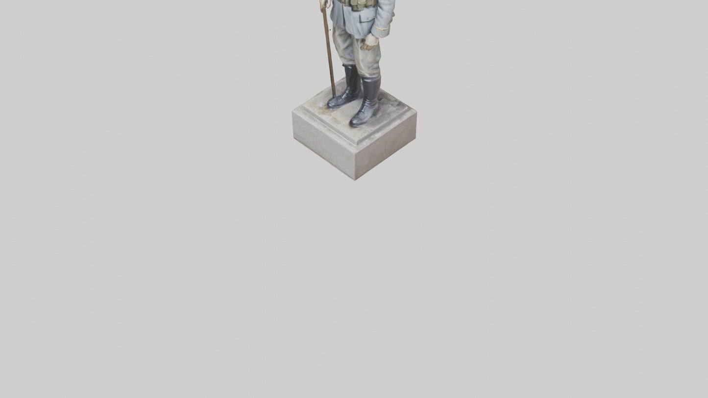 Old Soldier statue model 3D model