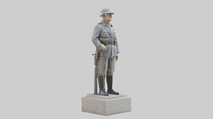 Old Soldier statue model 3D model