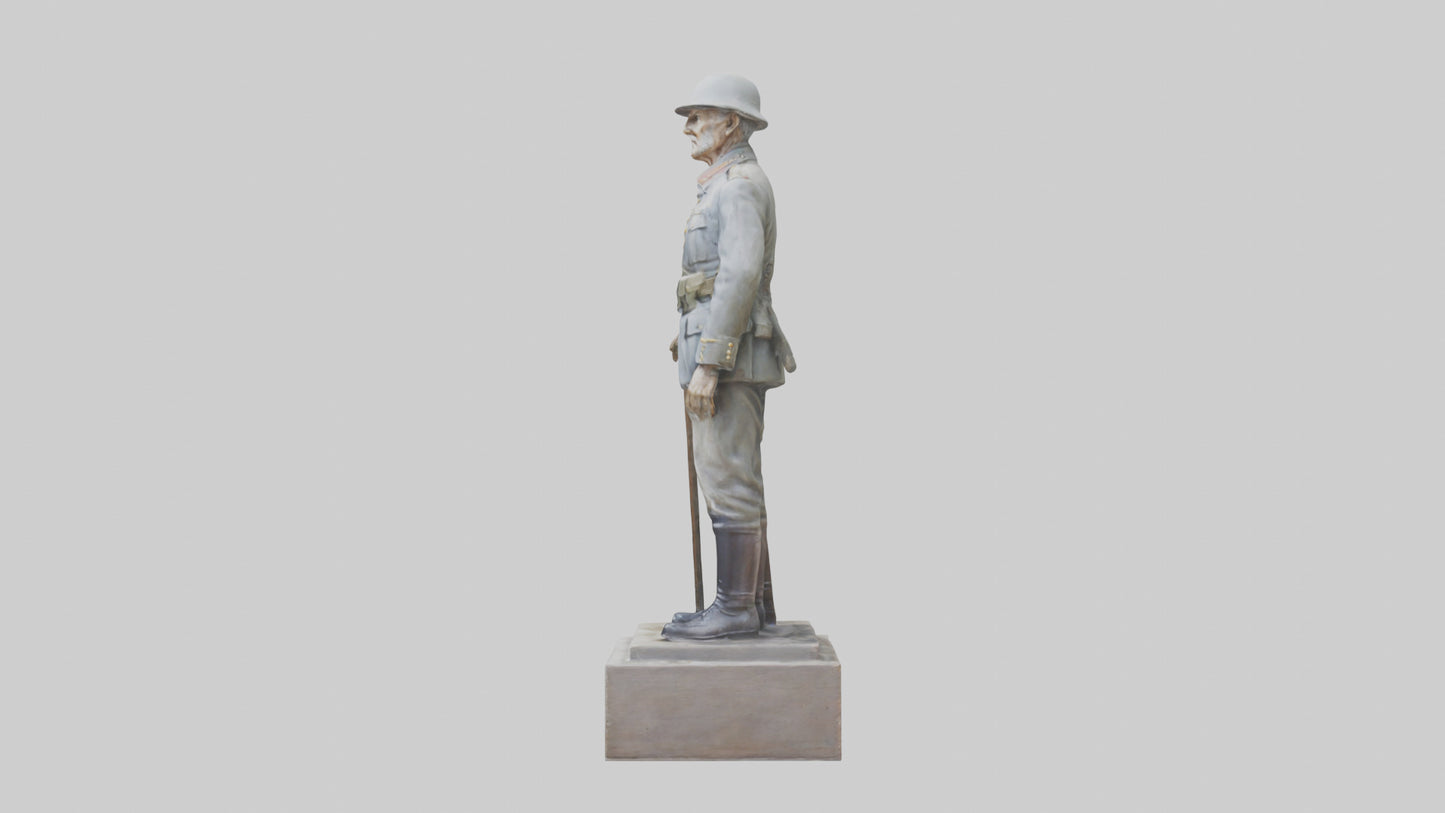 Old Soldier statue model 3D model