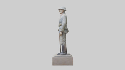 Old Soldier statue model 3D model