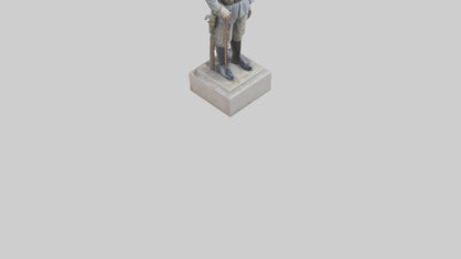 Old Soldier statue model 3D model