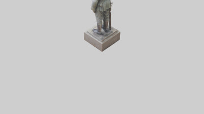 Old Soldier statue model 3D model