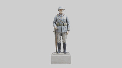 Old Soldier statue model 3D model