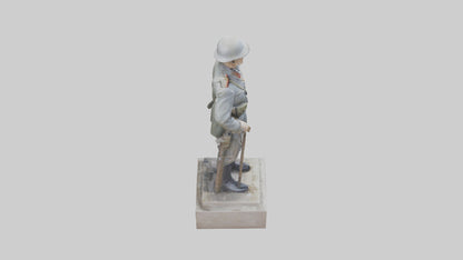Old Soldier statue model 3D model