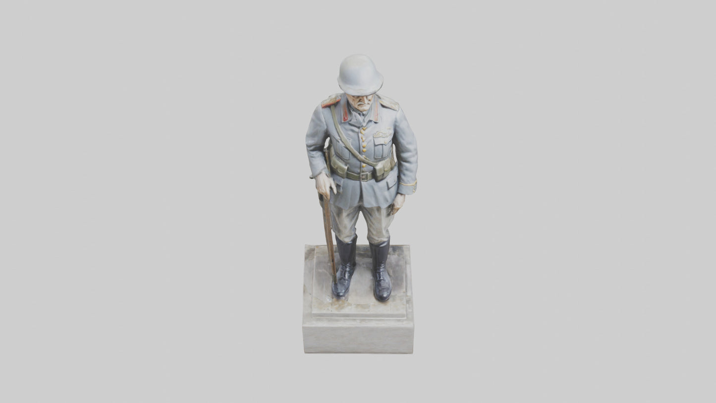 Old Soldier statue model 3D model