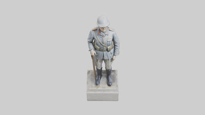 Old Soldier statue model 3D model