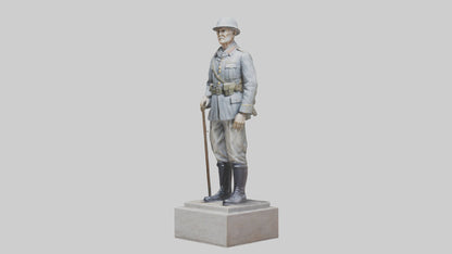 Old Soldier statue model 3D model
