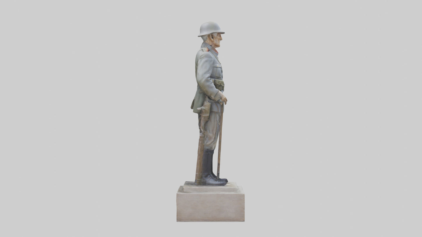 Old Soldier statue model 3D model