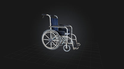 3D model Old Wheelchair VR / AR / low-poly