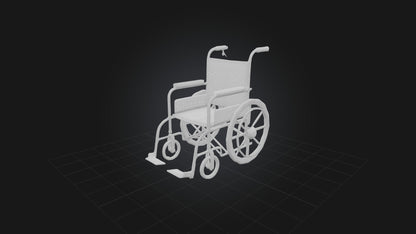 3D model Old Wheelchair VR / AR / low-poly