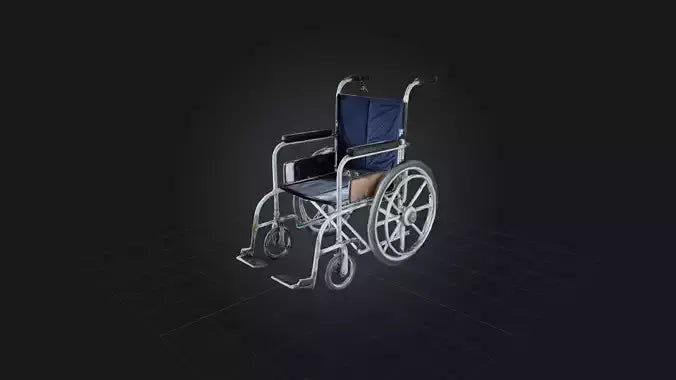 3D model Old Wheelchair VR / AR / low-poly