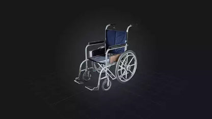 3D model Old Wheelchair VR / AR / low-poly