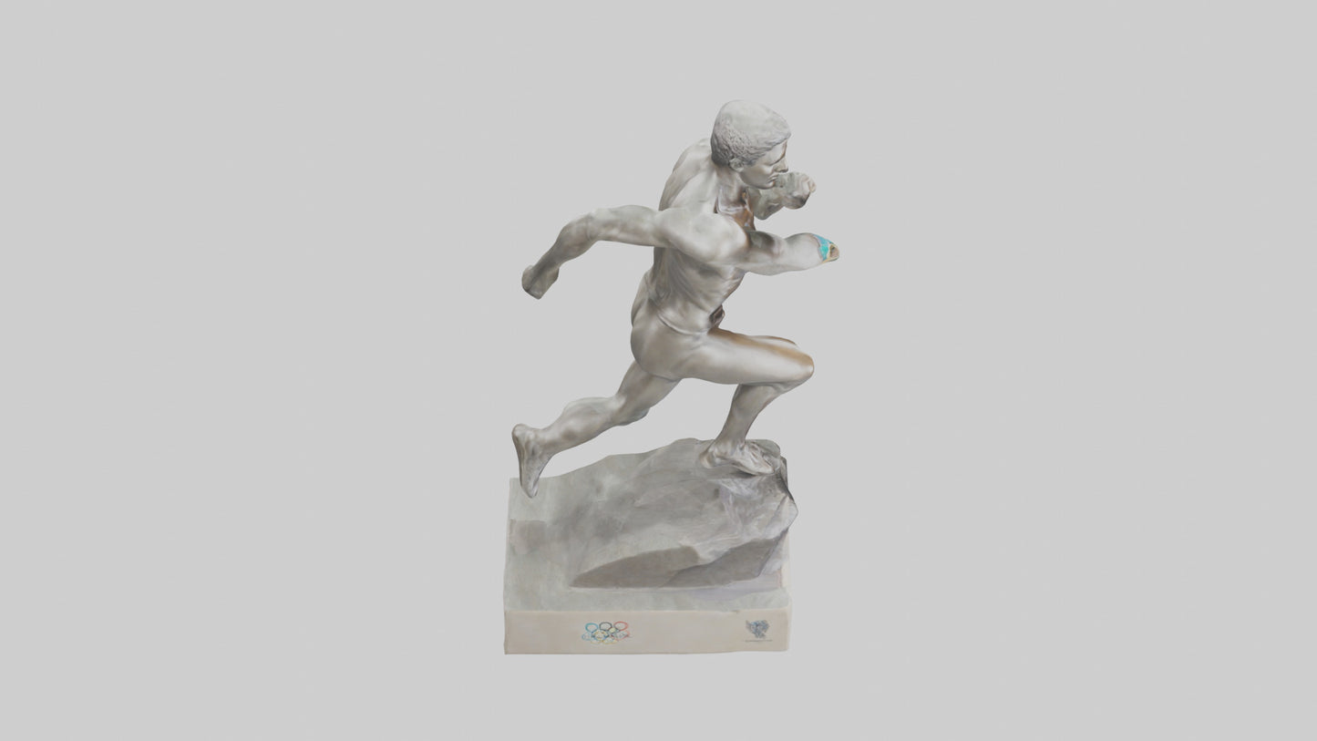 Olympic Athlete statue model 3D model