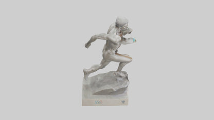 Olympic Athlete statue model 3D model