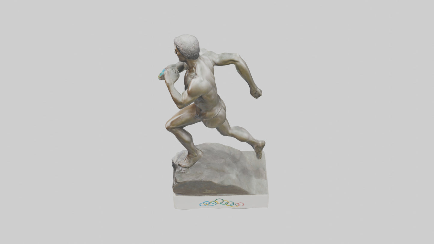 Olympic Athlete statue model 3D model