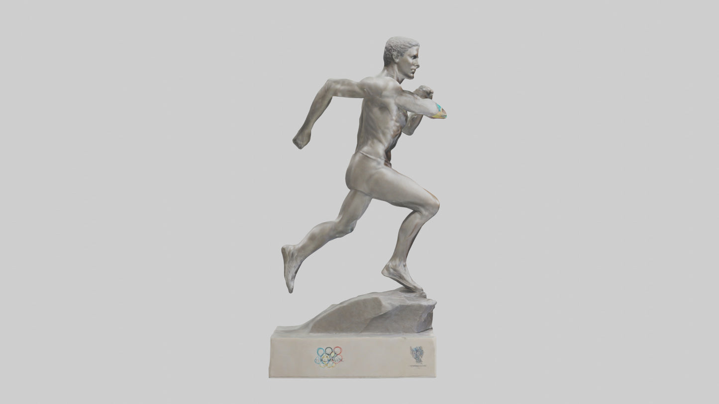 Olympic Athlete statue model 3D model