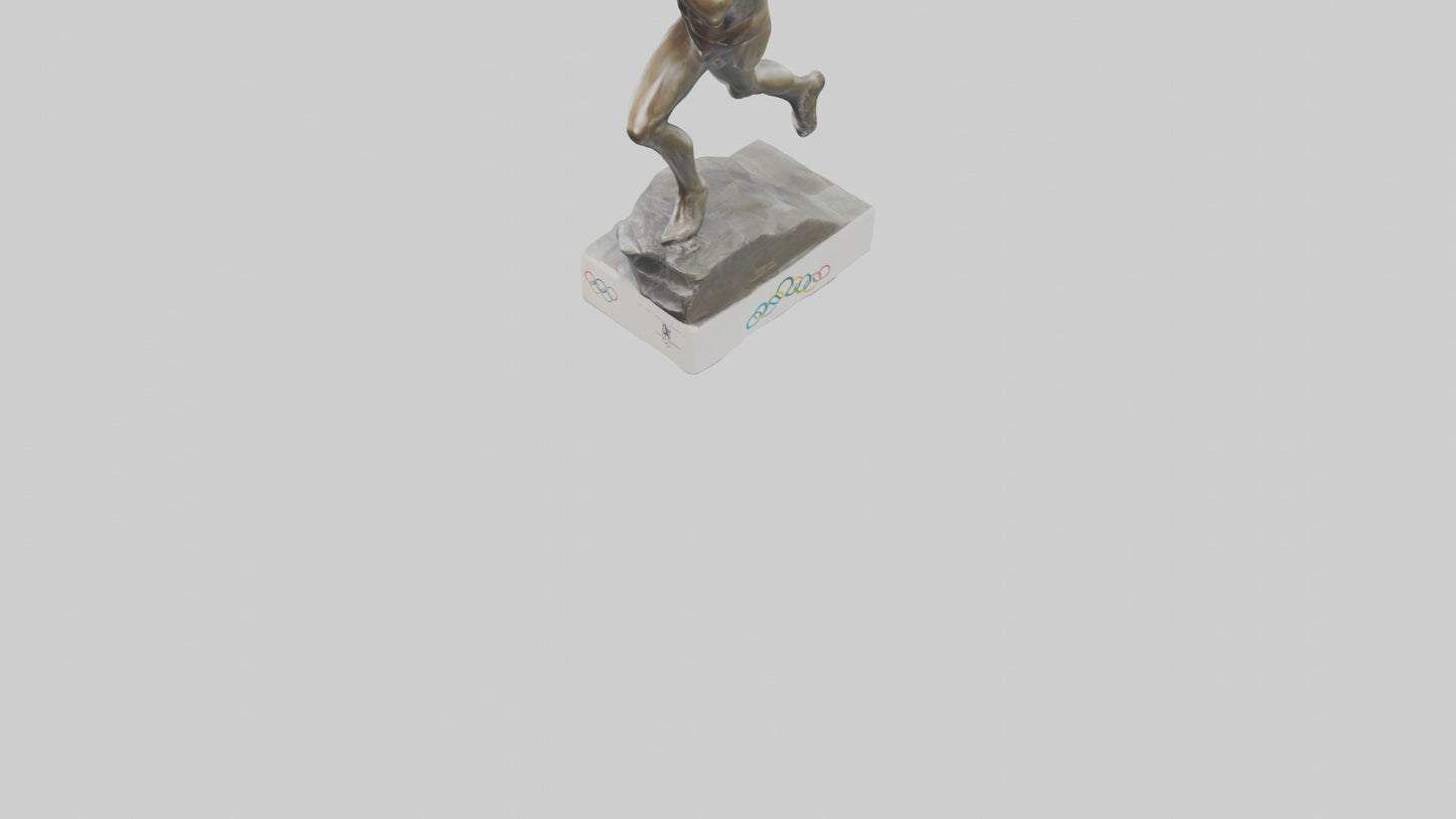 Olympic Athlete statue model 3D model