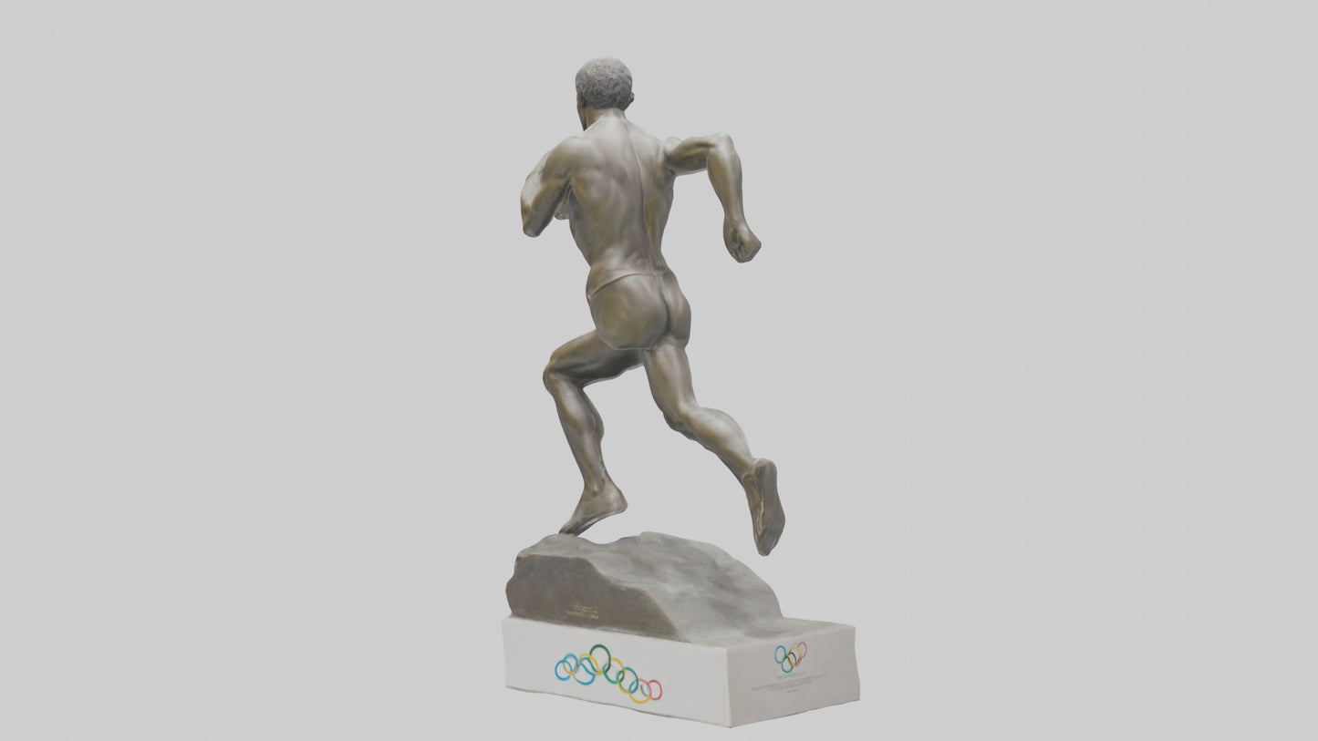 Olympic Athlete statue model 3D model