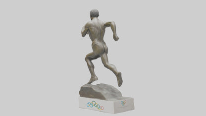 Olympic Athlete statue model 3D model