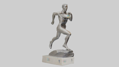 Olympic Athlete statue model 3D model
