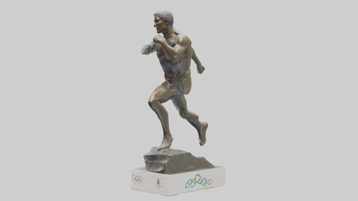 Olympic Athlete statue model 3D model