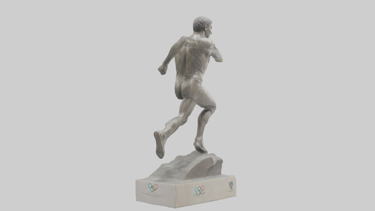 Olympic Athlete statue model 3D model